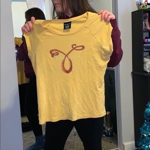 Size Medium yellow Calvin Klein Jeans shirt